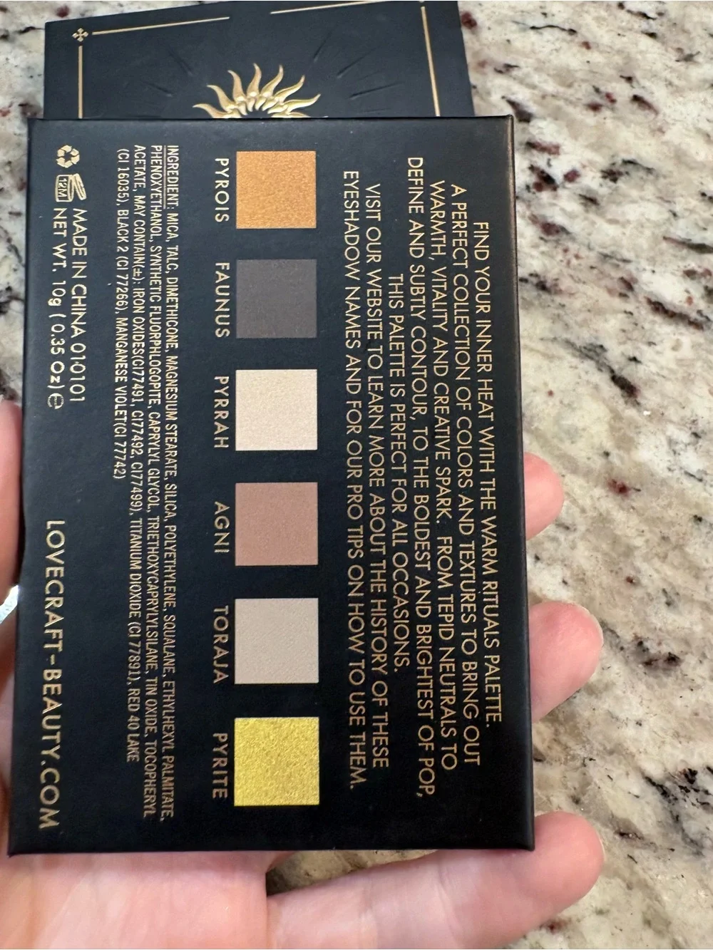 Lovecraft Beauty Mini Eyeshadow Palette — Warm Neutrals & Golds